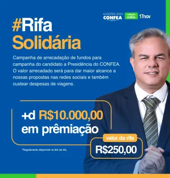 Rifa Solidária Jocélio Mendonça Presidente do CONFEA