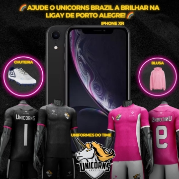 RIFA UNICORNS BRAZIL - ajude o Unicorns a brilhar na Ligay POA 