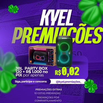 JBL PARTYBOX120 + 1,000 reais no PIX.