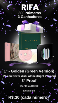 Golden / You Never Walk Alone / Proof - (OU R$250 no Pix) - 3 GANHADORES Golden / You Never Walk Alone / Proof - (OU R$250 no Pix) - 3 GANHADORES